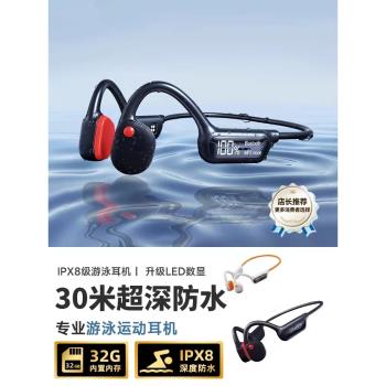 傾聽者藍牙耳機骨傳導運動跑步防水游泳可插卡mp3隨身聽2023新款