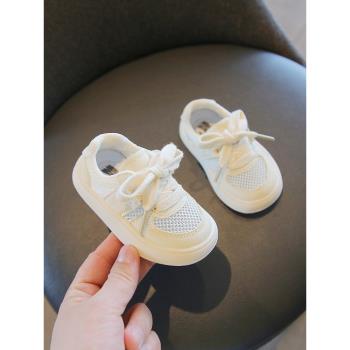 女童透氣嬰兒寶寶軟底網鞋