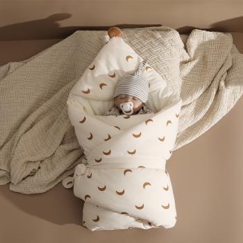 嬰兒包被秋冬季純棉加厚款新生嬰兒用品初生寶寶產房抱被兩用外出
