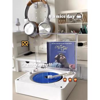 高音質cd播放機復古藍牙音箱音樂Kpop光碟專輯播放器七夕情人禮物