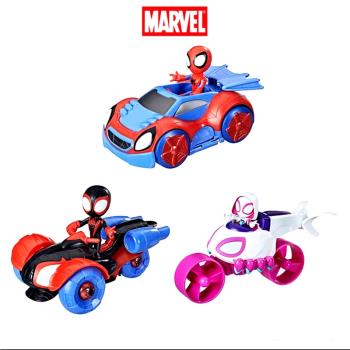 正版新款迪S尼漫威Q版蜘蛛俠溫格黑豹可動人偶公仔兒童玩具模型