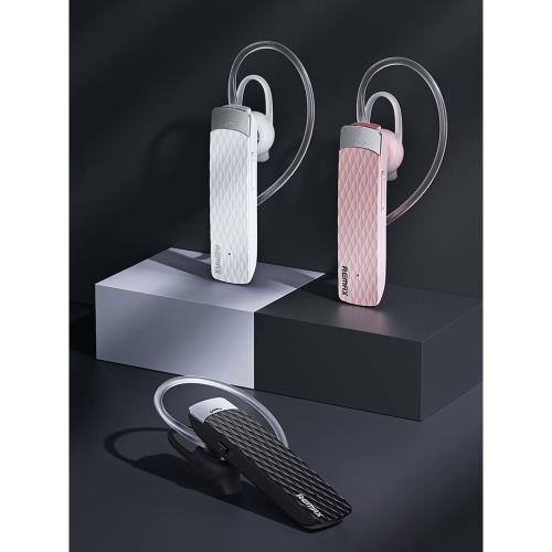 Remax/睿量 RB-T9商務降噪音藍牙耳機4.1版本一拖二無線耳塞語音提示掛耳手機通話音樂約5-6小時按鍵控制