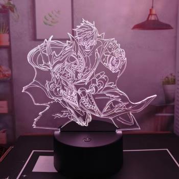 英雄聯盟LOL周邊電競氛圍燈神龍尊者盲僧模型李青小夜燈擺件手辦