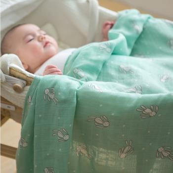棉布樹嬰兒紗布浴巾夏季薄款竹棉包巾寶寶蓋毯新生兒柔軟吸水抱被