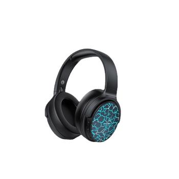 AWEI頭戴式藍牙5.3大耳機 有線無線切換可折疊炫彩燈光電競耳機