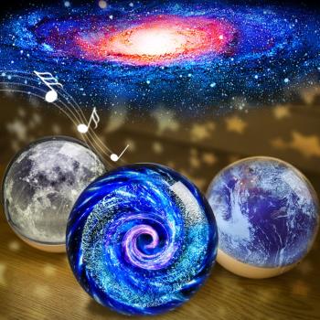 星空燈投影儀臥室房間夢幻浪漫銀河旋轉星球燈滿天星夜空燈小夜燈