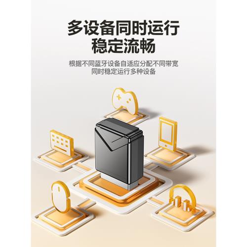 能適藍牙適配器接收電腦usb模塊臺式機主發射5.3驅動連接無線耳機