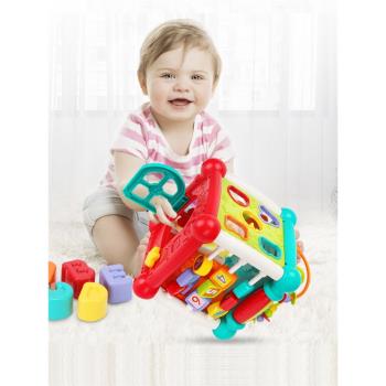 嬰兒手拍鼓兒童拍拍早教8益智0一1歲6-12個月寶寶玩具2音樂六面體