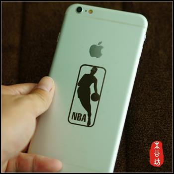 木公坊NBA品牌logo金屬手機貼紙電腦貼筆記本貼紙