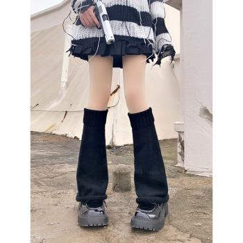 jk女辣妹寬松闊腿喇叭針織襪子