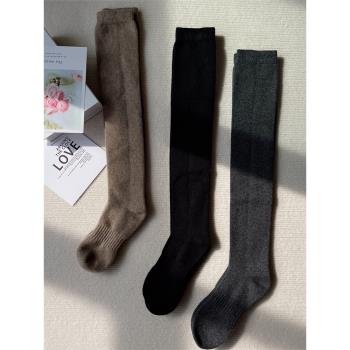 襪子女純羊絨100%保暖針織襪子