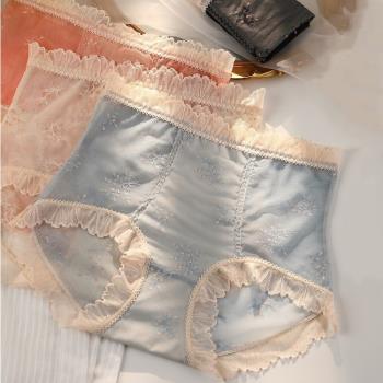 Women Sheer Lace French Knickers Plus Size Underwear ,XL-3XL