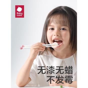 babycare恐龍親子筷兒童專用餐筷餐具小孩練習訓練學習6一12歲