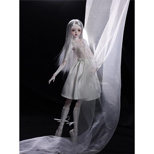 正版bjd4分女娃娃茶木SD人形玩偶貴族連衣裙手工娃多關節可動玩偶|BJD