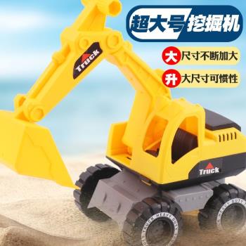 兒童大號工程車玩具男孩禮物裝土挖掘機推土機加厚耐摔汽車2-3歲