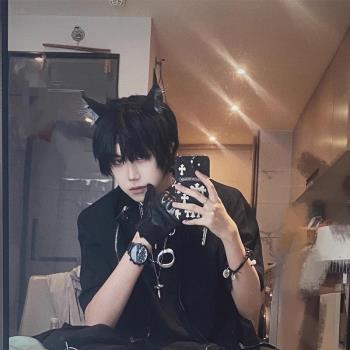 貓耳朵cosplay貓耳頭飾貓娘發箍甜美毛絨模擬獸耳可愛酷發箍配飾