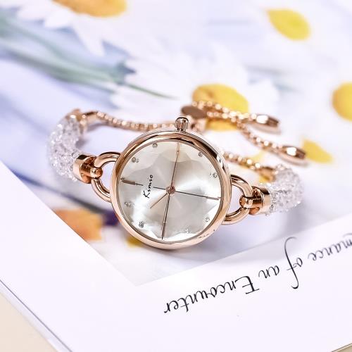 KIMIO金米歐小巧帶鉆細手鏈手鐲精致女表滿鉆簡約氣質品牌手表白