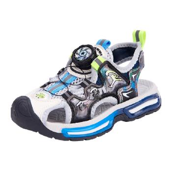 木木屋童鞋兒童涼鞋旋鈕2023夏季新款男童運動鞋男童軟底包頭涼鞋