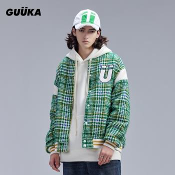 GUUKA夾克秋冬男外套寬松棒球服