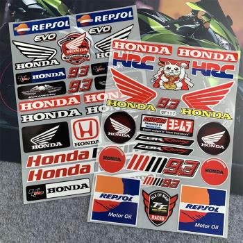摩托車反光貼紙適用于Honda新大洲五羊本田PCX佳御踏板車防水貼花
