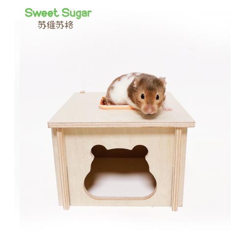 蘇維蘇格倉鼠小房子單居室躲避玩具窩造景用品金絲熊侏儒木屋