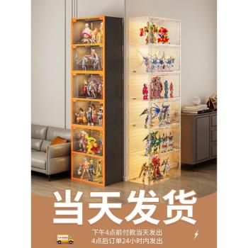樂高手辦展示柜貨架玩具陳列架收納家用仿玻璃亞克力透明積木架子