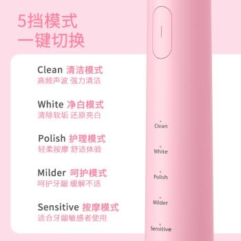 艾博尼學生軟毛禮盒1套電動牙刷
