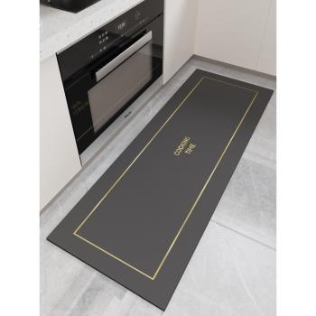 ykmore新款2023簡約廚房地墊防滑防油可擦免洗地毯門口防水腳墊子