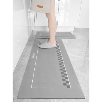 ykmore廚房地墊防滑防油可擦免洗地毯專用防水腳墊免清洗吸水墊子