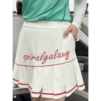 SpiralGalaxy高爾夫服裝春夏女生速干運動防走光短裙女大童半身裙