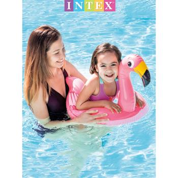 INTEX 3歲可愛動物兒童游泳圈