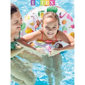 INTEX 1歲遮陽加厚兒童游泳圈