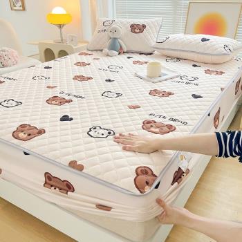 卡通抗菌夾棉床笠單件兒童床罩款床單防滑床墊套席夢思保護套床套