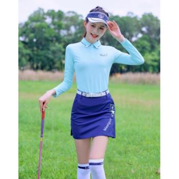 新款MG高爾夫衣服女golf球服女裝透氣速干長袖上衣