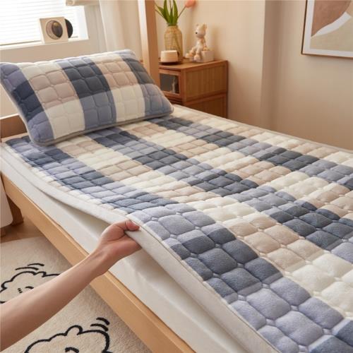 床墊軟墊冬季加厚牛奶絨榻榻米褥子單人學生宿舍專用可折疊床墊子