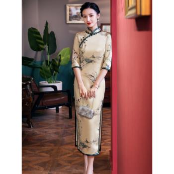 七分袖年輕款日常中國風旗袍裙