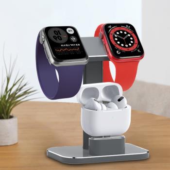 適用蘋果手表apple watch 8 ultra鋁合金無線磁吸充電器底座iwatch3/4/5/6/7/SE 45mm/44mm情侶雙人充電支架