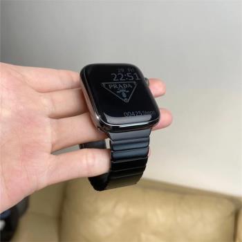 適用蘋果手表iwatch8金屬不銹鋼表帶applewatch6/5/4/se氣質高級