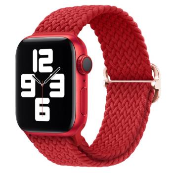 適用apple watch7表帶 尼龍編織蘋果手表表帶iwatch7/6/5/4/3/2/se