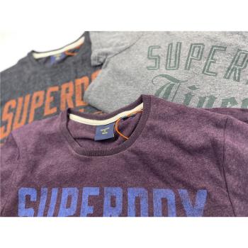 Superdry極度干燥復古印花質感短袖T恤tee
