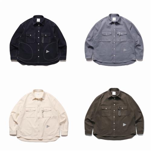 Andwander 22aw Thermonel恒溫機能襯衫外套夾克男女同款4色入