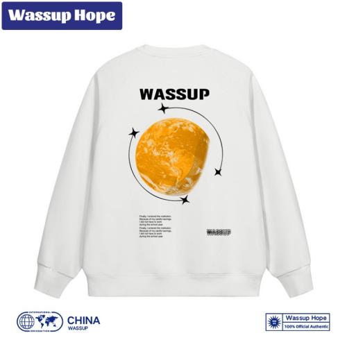 Wassup Hope秋冬季情侶圓領衛衣