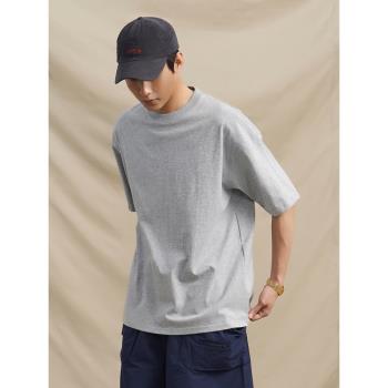 BPCALL 2.0日系廓形落肩復古街頭重磅純色TEE純棉vintage短袖T恤