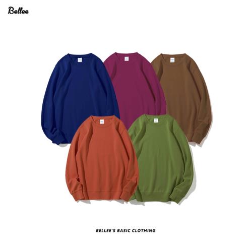 【Arrive Guide】AG300克健康雙面布圓領薄款衛衣糖果色薄款長袖