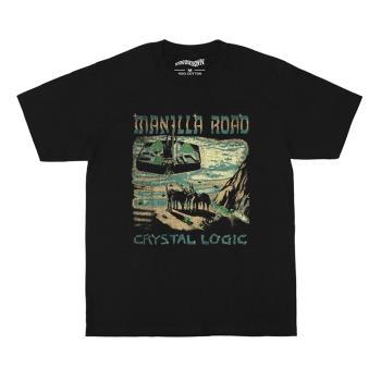 Manilla Road T恤 Crystal Logic 美式休閑搖滾純棉短袖 T-Shirt