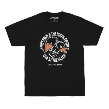 Jimmy Page &The Black Crowes ‎T恤搖滾短袖圓領休閑 T-Shirt