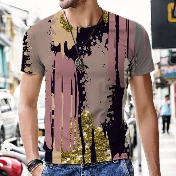 Graffiti Art Painting Short Sleeve 3D Print Summer T-Shirt