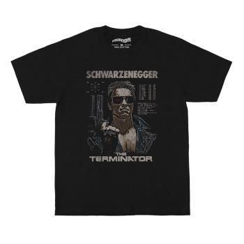 終結者 T恤 Terminator施瓦辛格電影純棉復古美式休閑短袖T-Shirt