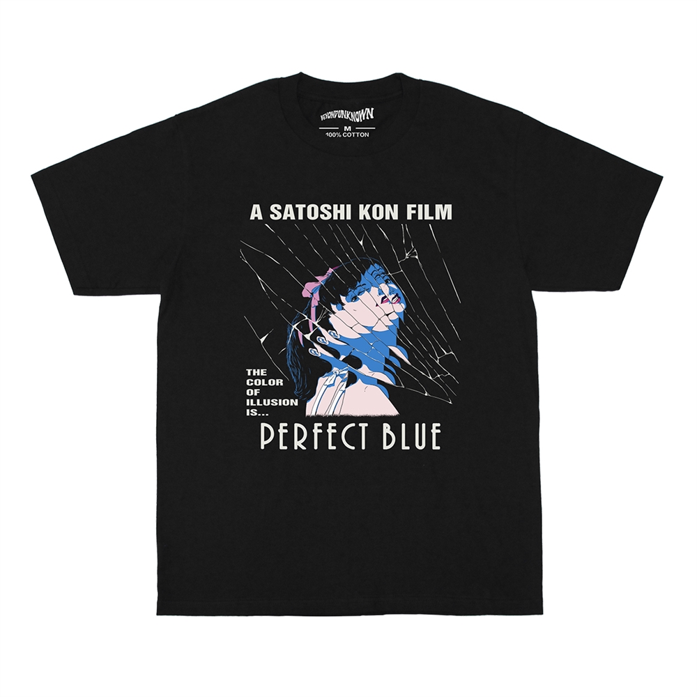 未麻的部屋Perfect Blue短袖金敏80S動漫純棉水洗美式休閑復古T恤|T恤