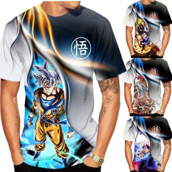 Dragon Ball Saiyan3DPrinted Short Sleeve龍珠賽亞人3D打印短袖